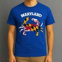 Maryland Flag Blue Crab State Gift T-Shirt thumb 3