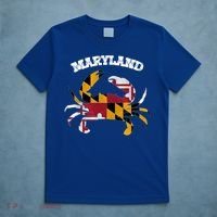 Maryland Flag Blue Crab State Gift T-Shirt thumb 5
