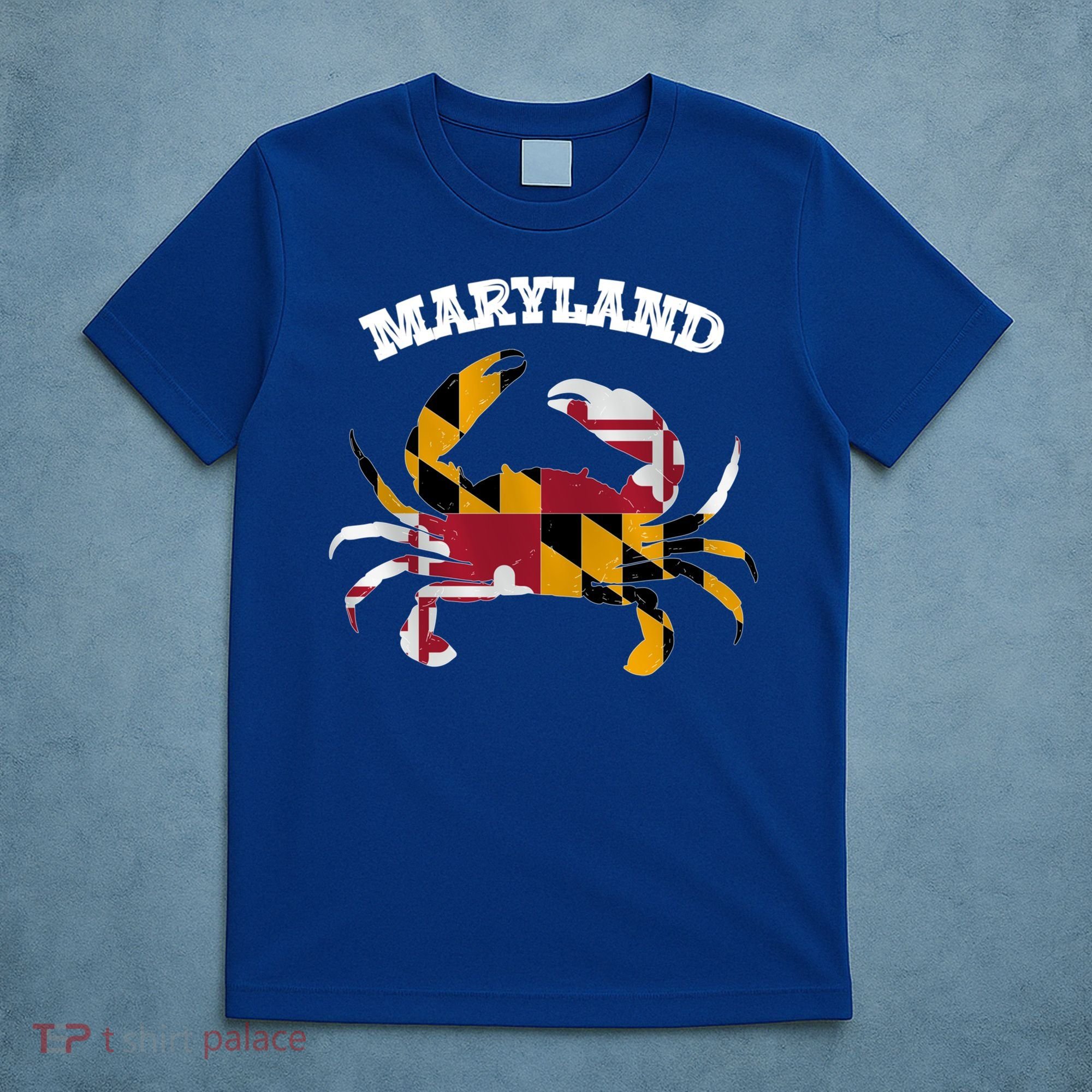 Maryland Flag Blue Crab State Gift T-Shirt