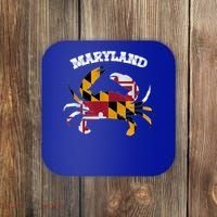 Maryland Flag Blue Crab State Gift Coaster thumb 0