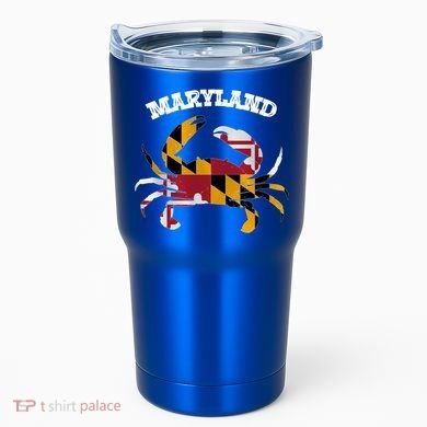 Maryland Flag Blue Crab State Gift Tumbler