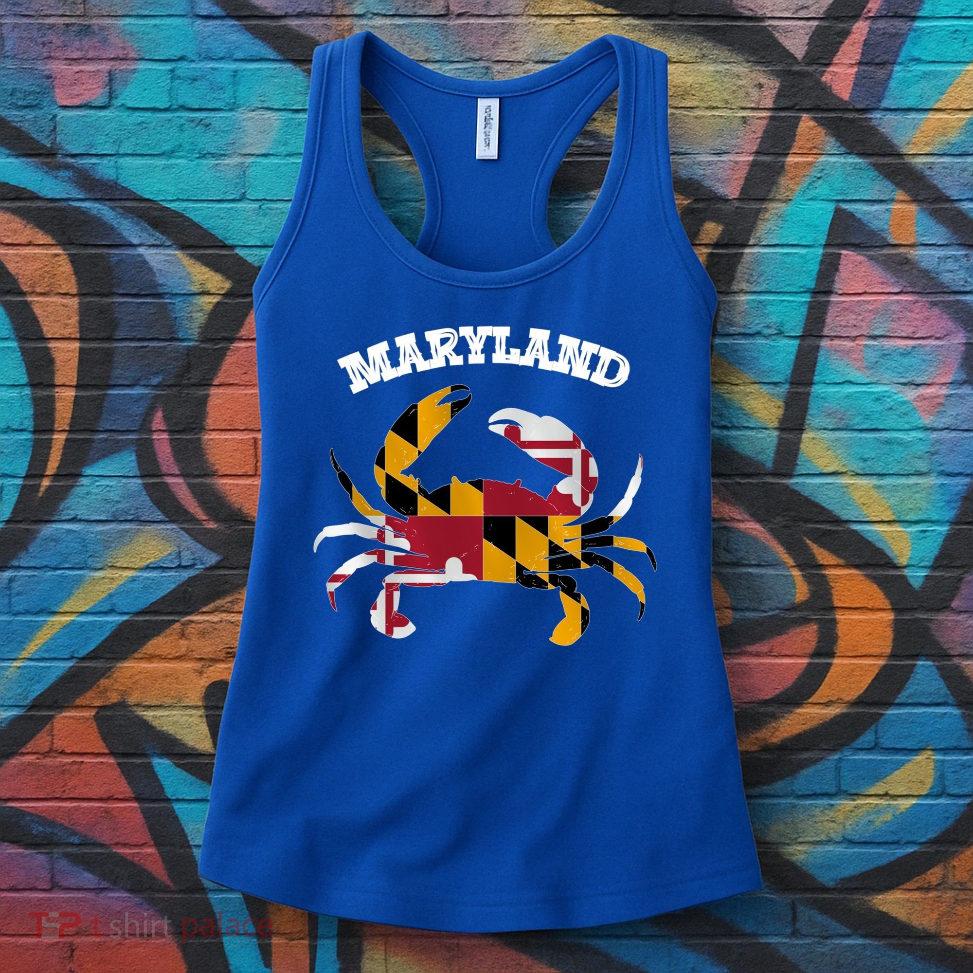 Maryland Flag Blue Crab State Gift Women's Tank Top
