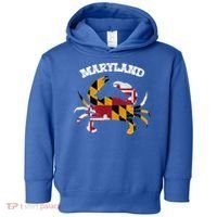 Maryland Flag Blue Crab State Gift Toddler Hoodie thumb 0