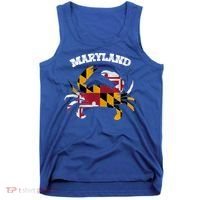 Maryland Flag Blue Crab State Gift Tank Top thumb 0
