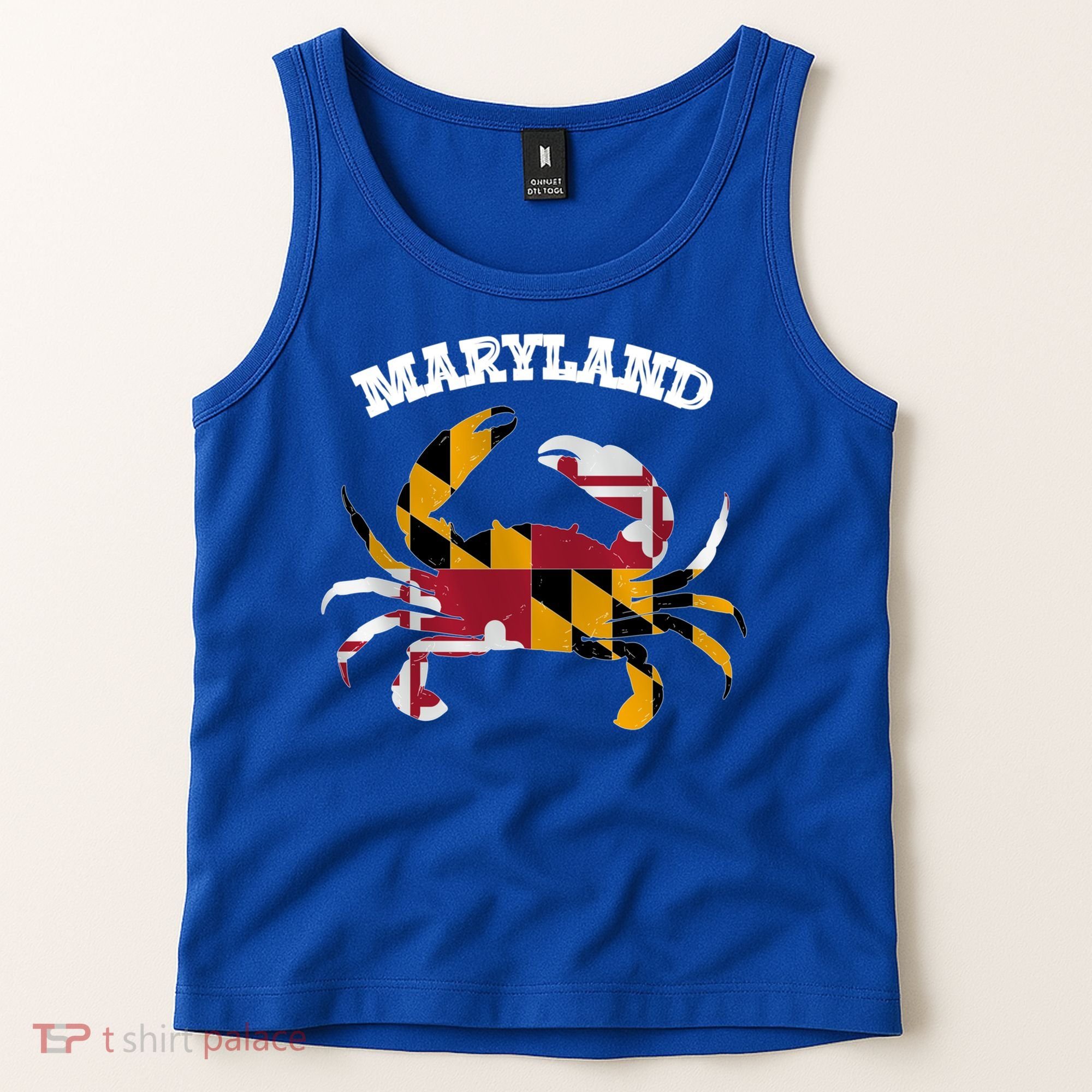 Maryland Flag Blue Crab State Gift Tank Top