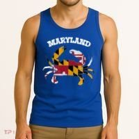 Maryland Flag Blue Crab State Gift Tank Top thumb 3