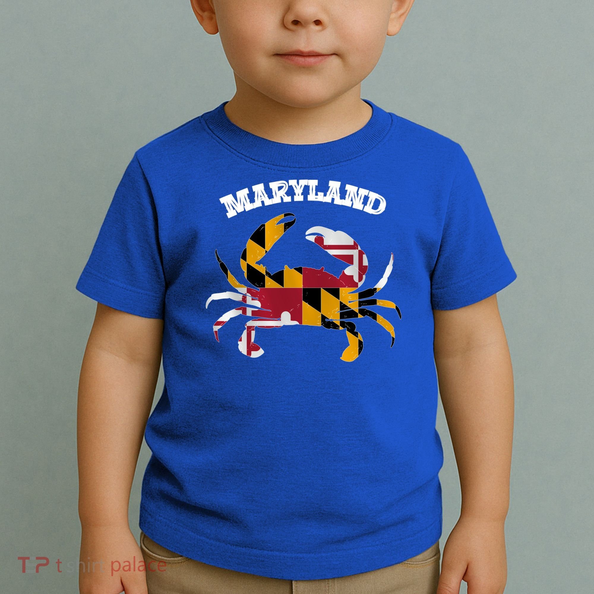 Maryland Flag Blue Crab State Gift Toddler T-Shirt
