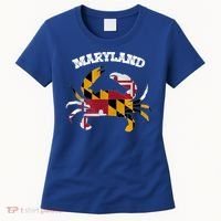 Maryland Flag Blue Crab State Gift Women's T-Shirt thumb 0