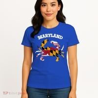 Maryland Flag Blue Crab State Gift Women's T-Shirt thumb 4