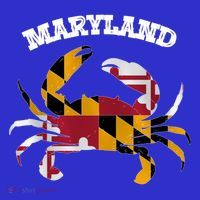 Maryland Flag Blue Crab State Gift Women's T-Shirt thumb 6