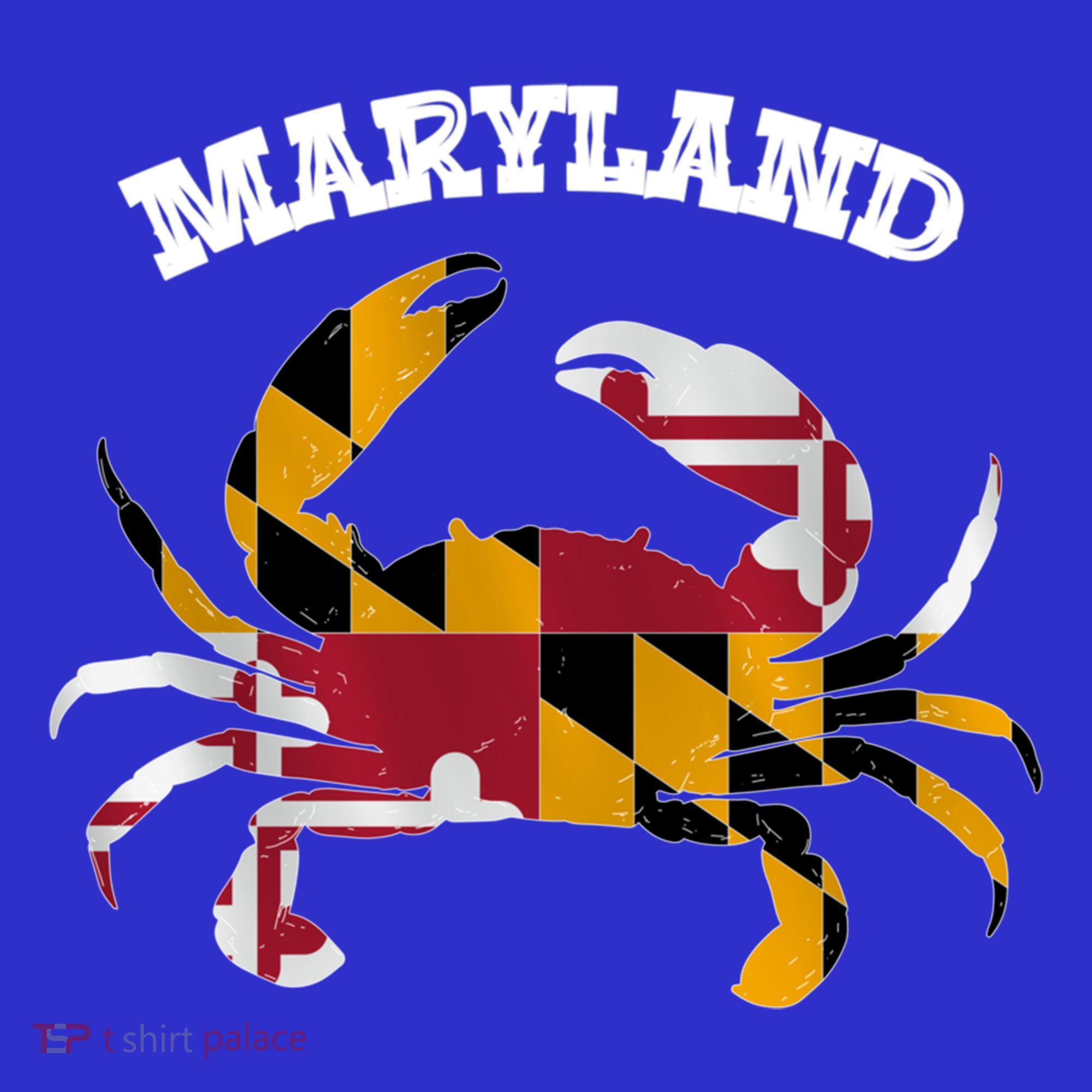 Maryland Flag Blue Crab State Gift Kids Sweatshirt