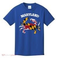 Maryland Flag Blue Crab State Gift Kids T-Shirt thumb 0