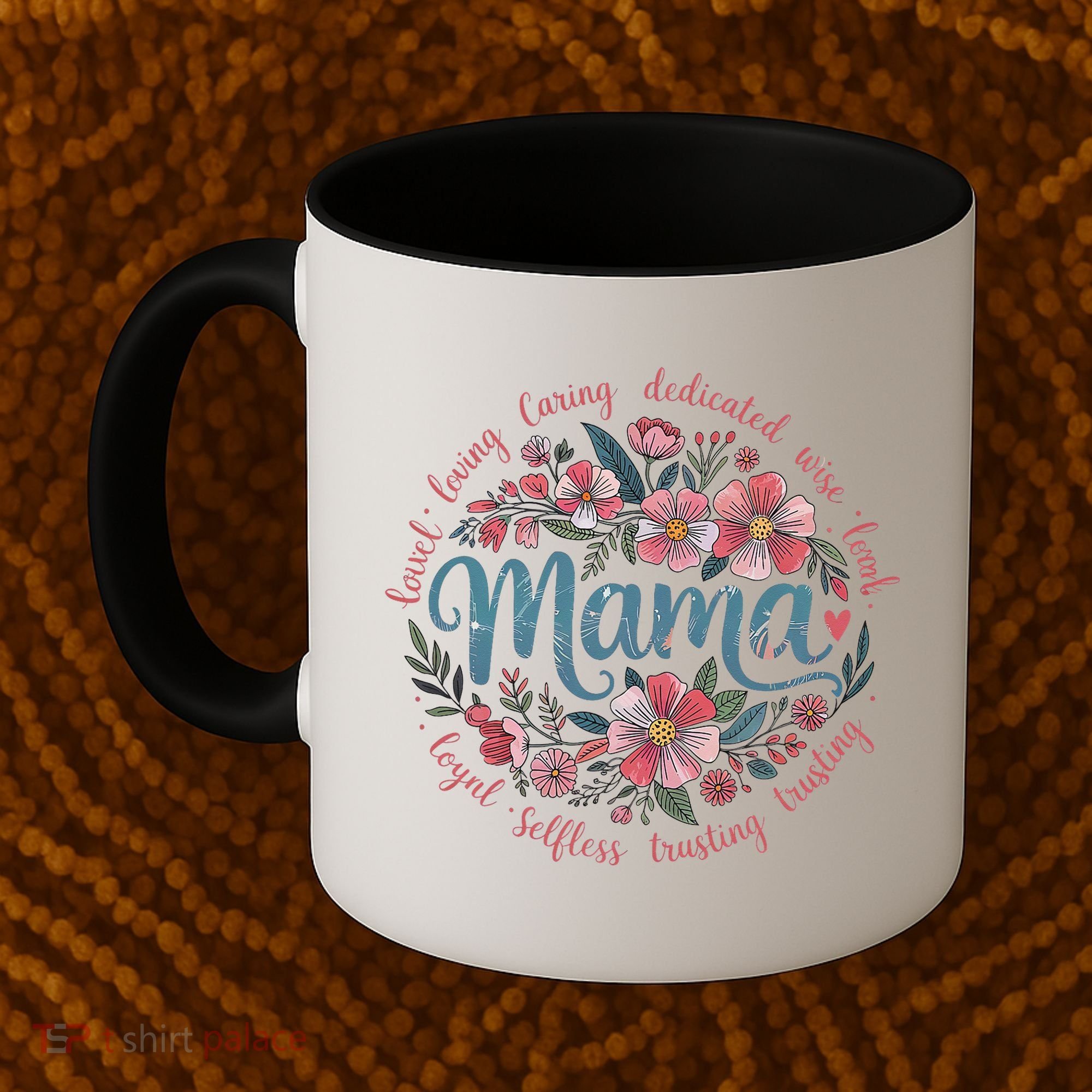 Mama Floral Boho Style She Is Mom Mothers Day Coffee Mug