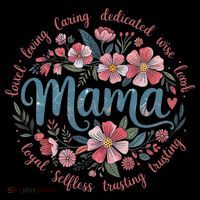 Mama Floral Boho Style She Is Mom Mothers Day Coffee Mug thumb 5