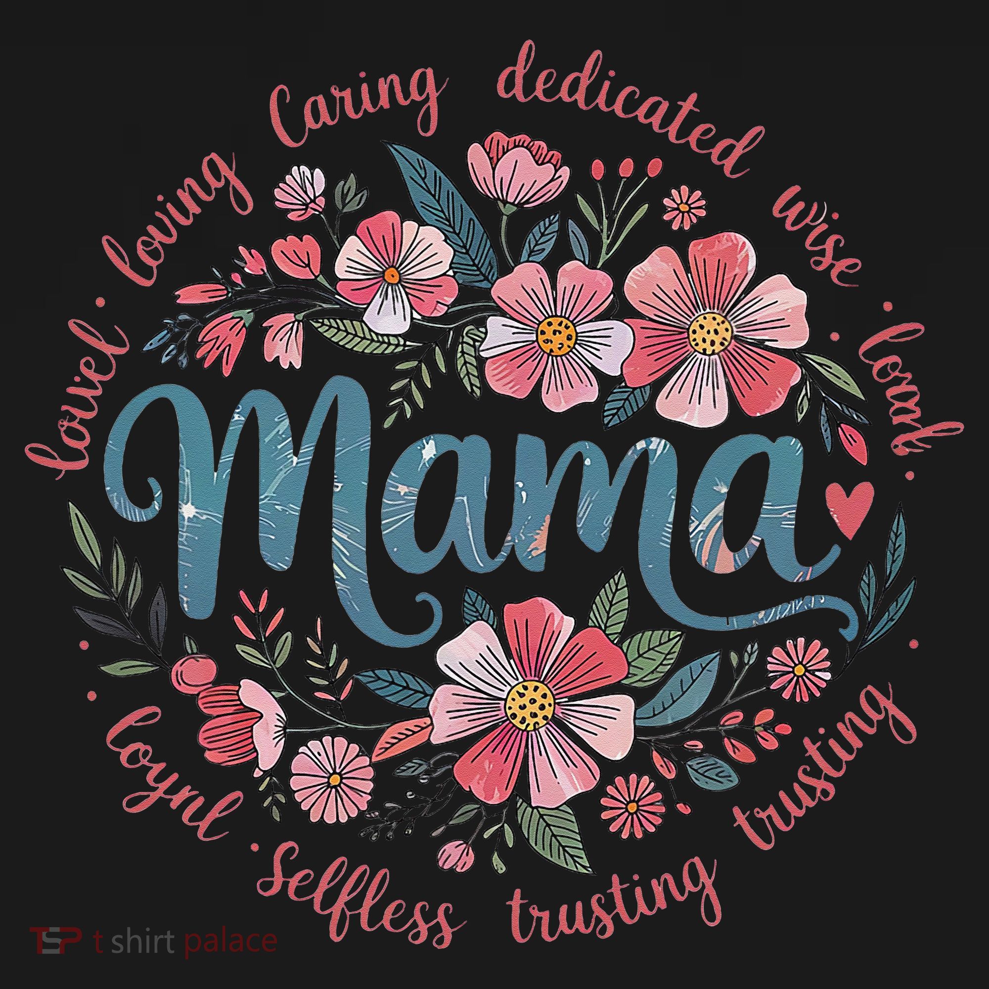 Mama Floral Boho Style She Is Mom Mothers Day Women's Hoodie