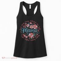 Mama Floral Boho Style She Is Mom Mothers Day Women's Tank Top thumb 0