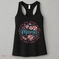 Mama Floral Boho Style She Is Mom Mothers Day Women's Tank Top thumb 3