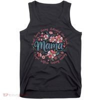 Mama Floral Boho Style She Is Mom Mothers Day Tank Top thumb 0
