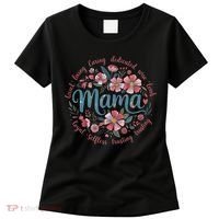 Mama Floral Boho Style She Is Mom Mothers Day Women's T-Shirt thumb 0