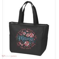 Mama Floral Boho Style She Is Mom Mothers Day Tote Bag thumb 3