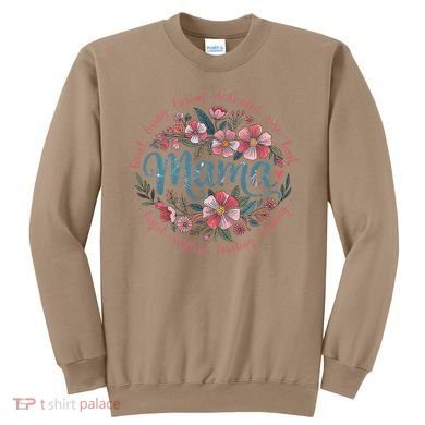 Mama Floral Boho Style She Is Mom Mothers Day Sweatshirt