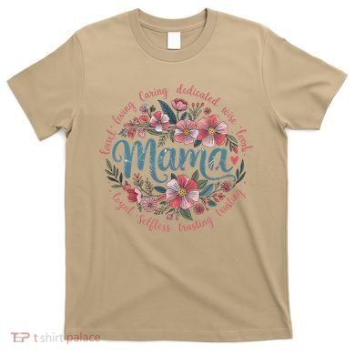 Mama Floral Boho Style She Is Mom Mothers Day T-Shirt
