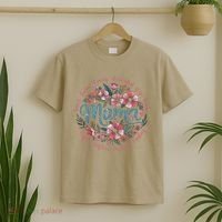 Mama Floral Boho Style She Is Mom Mothers Day T-Shirt thumb 2