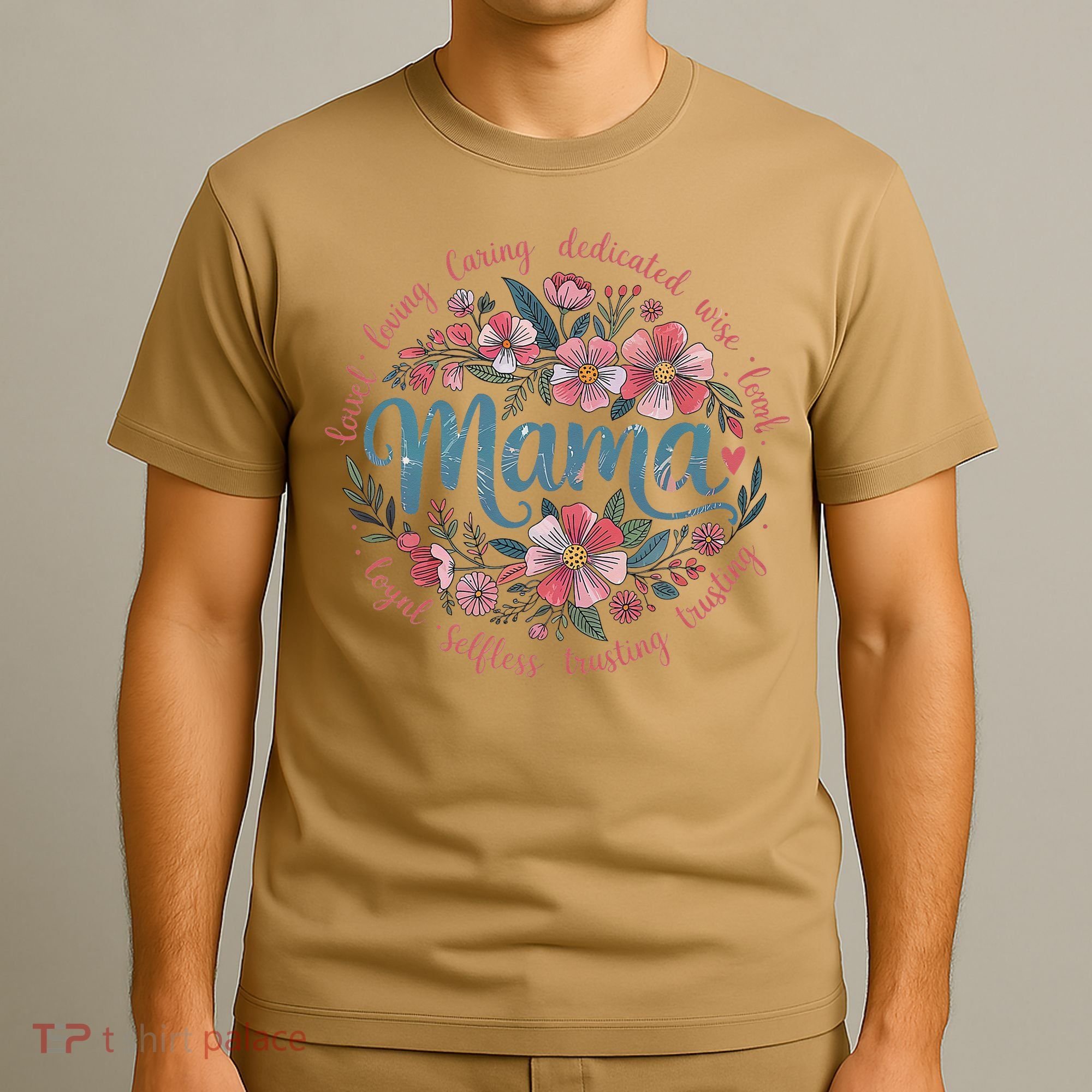 Mama Floral Boho Style She Is Mom Mothers Day T-Shirt