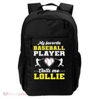 My Favorite Baseball Player Calls Me Lollie Mother's Day Backpack thumb 0