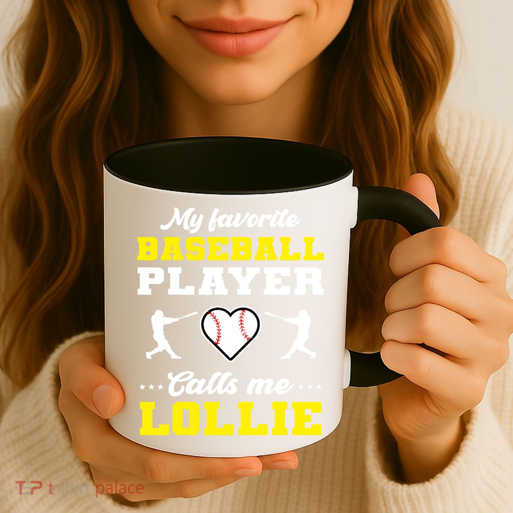 My Favorite Baseball Player Calls Me Lollie Mother's Day Coffee Mug
