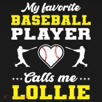 My Favorite Baseball Player Calls Me Lollie Mother's Day Women's Hoodie thumb 2