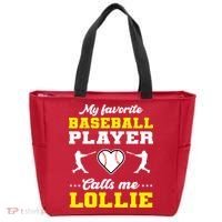 My Favorite Baseball Player Calls Me Lollie Mother's Day Tote Bag thumb 0