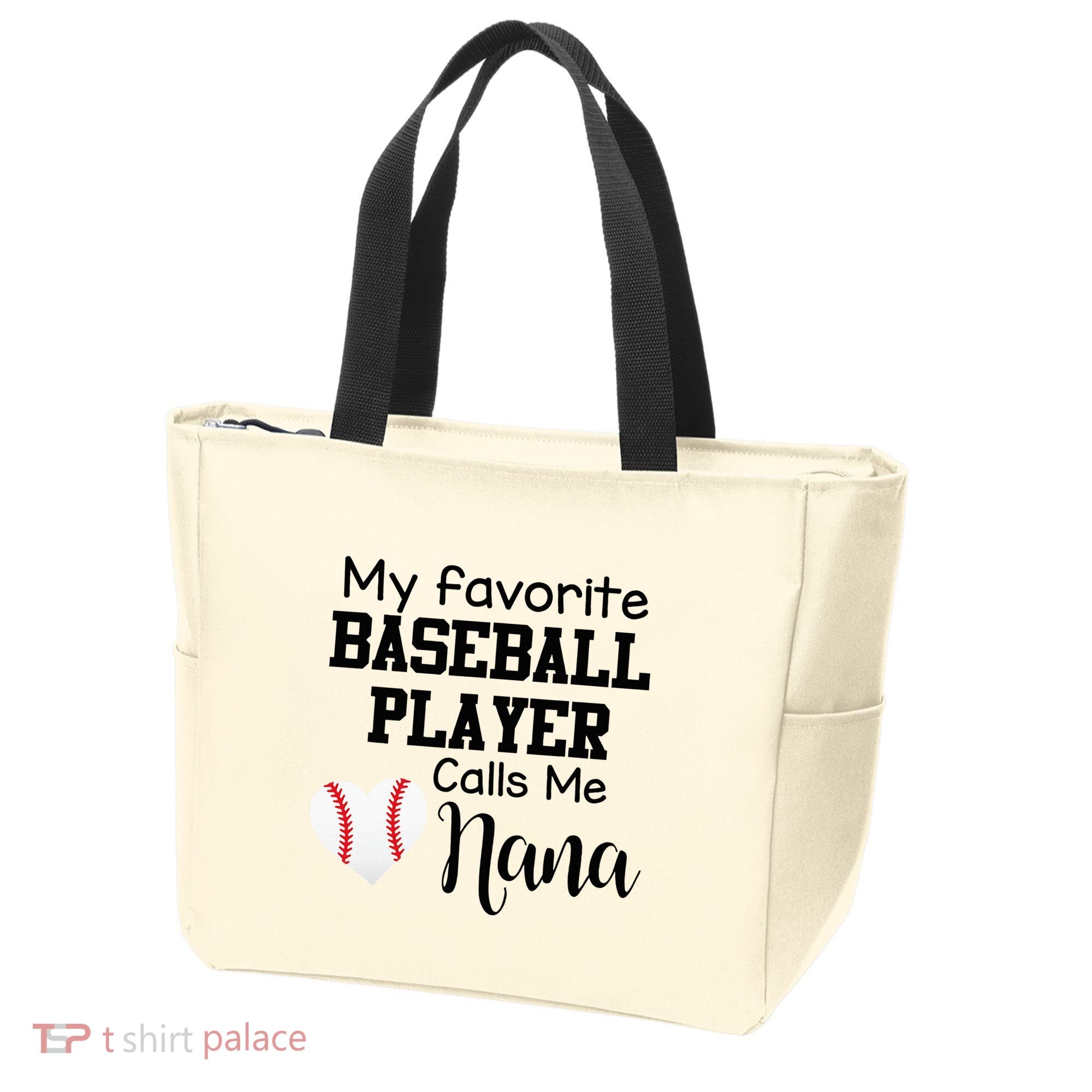 My Favorite Baseball Player Calls Me Nana Tote Bag