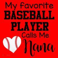 My Favorite Baseball Player Calls Me Nana Santa Hat thumb 1