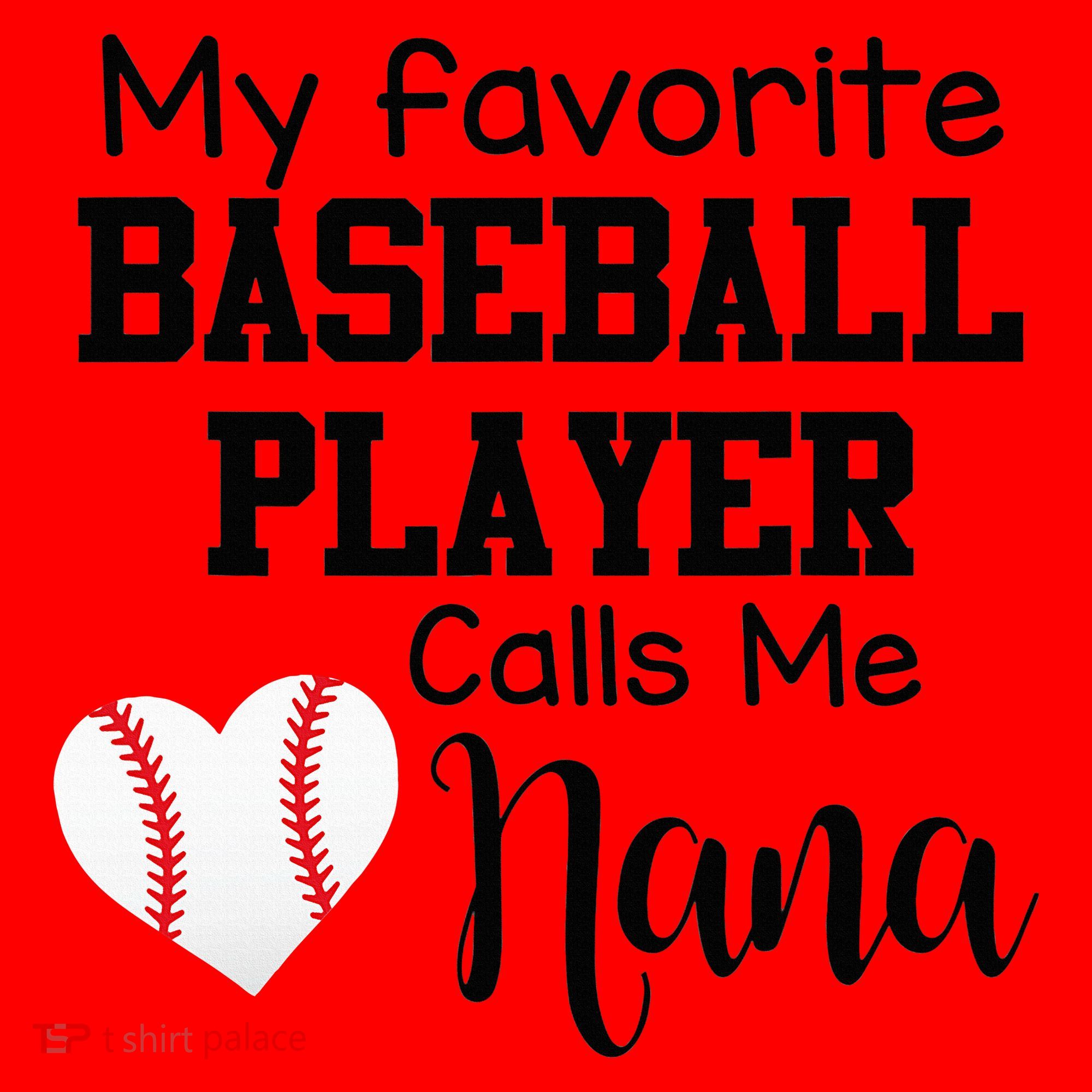 My Favorite Baseball Player Calls Me Nana Santa Hat