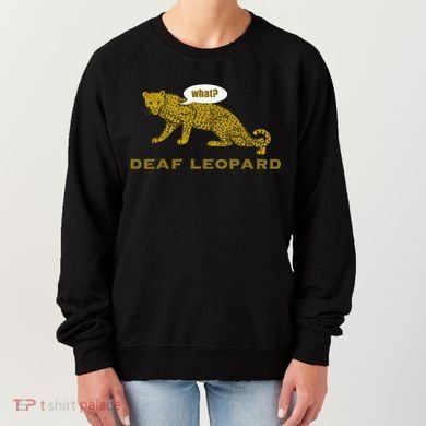 Music Funny Band Pun Deaf Leopard Joke Women's Sweatshirt