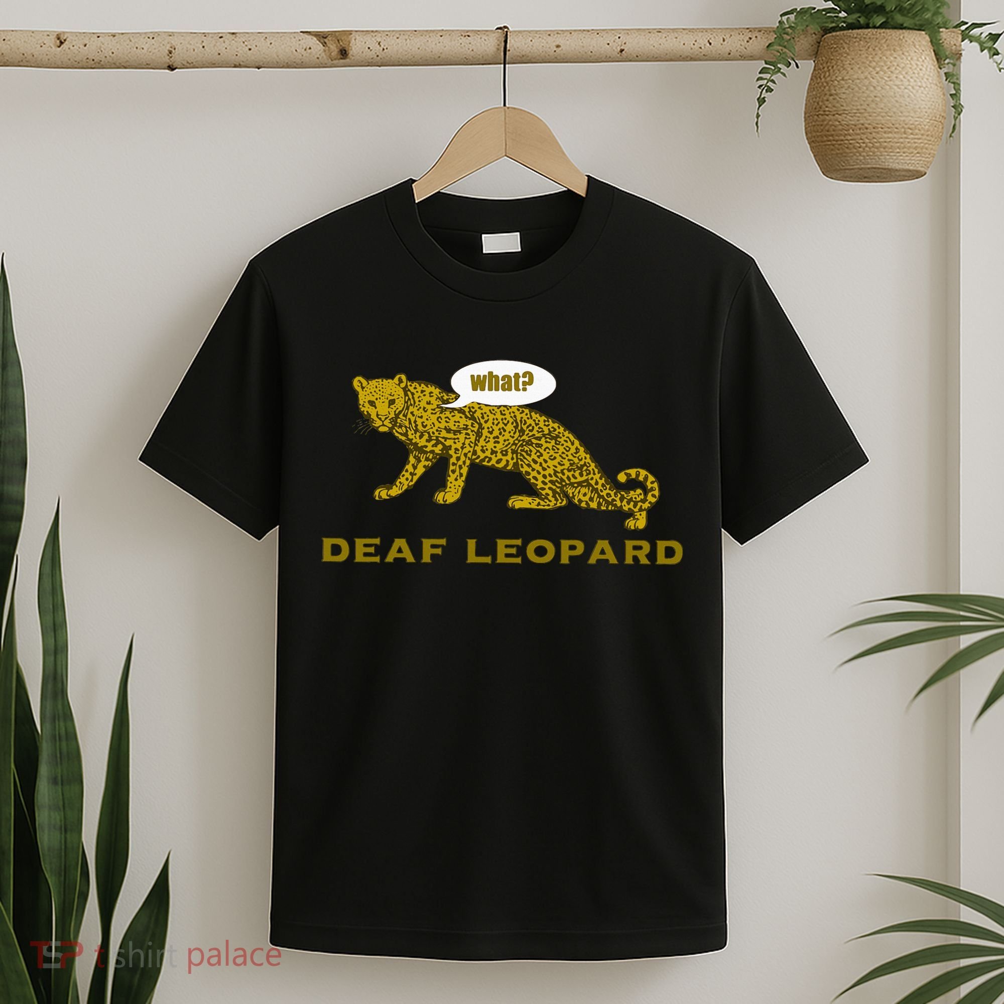 Music Funny Band Pun Deaf Leopard Joke T-Shirt