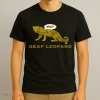 Music Funny Band Pun Deaf Leopard Joke T-Shirt thumb 3