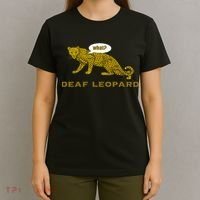 Music Funny Band Pun Deaf Leopard Joke T-Shirt thumb 4