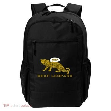 Music Funny Band Pun Deaf Leopard Joke Backpack