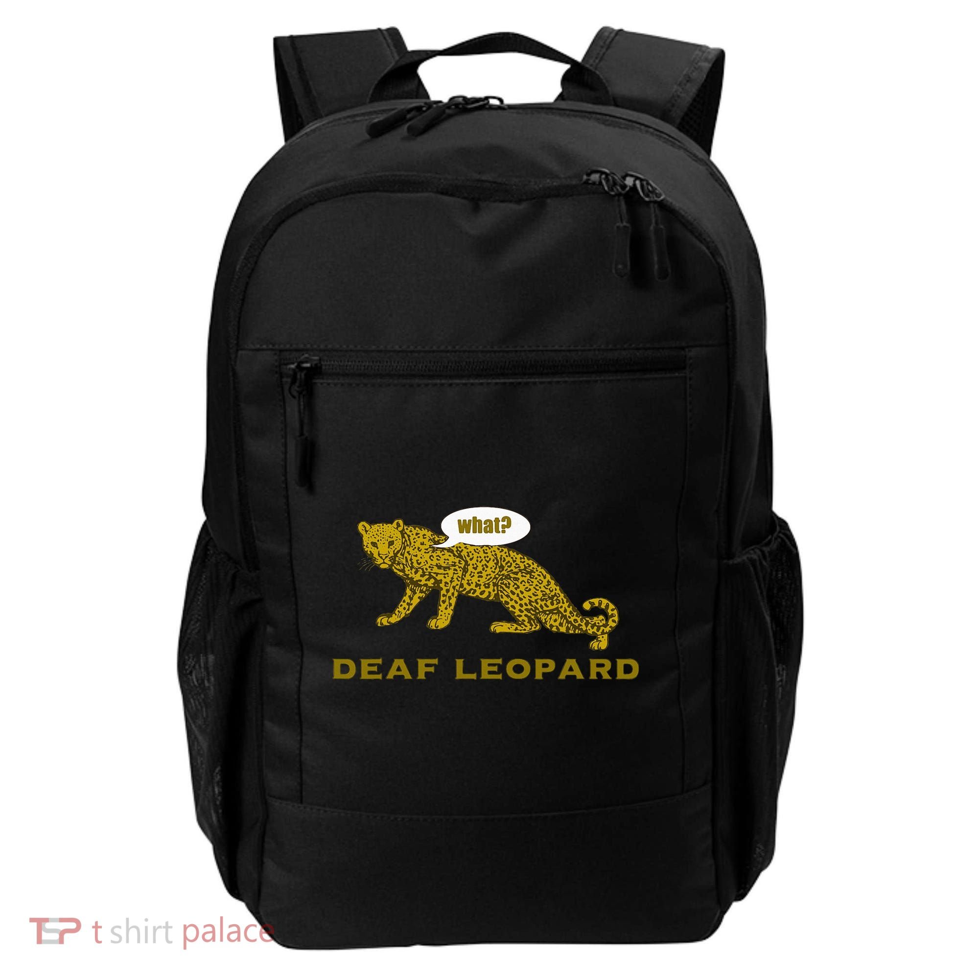 Music Funny Band Pun Deaf Leopard Joke Backpack