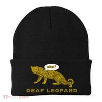 Music Funny Band Pun Deaf Leopard Joke Beanie thumb 0