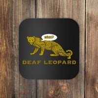 Music Funny Band Pun Deaf Leopard Joke Coaster thumb 0