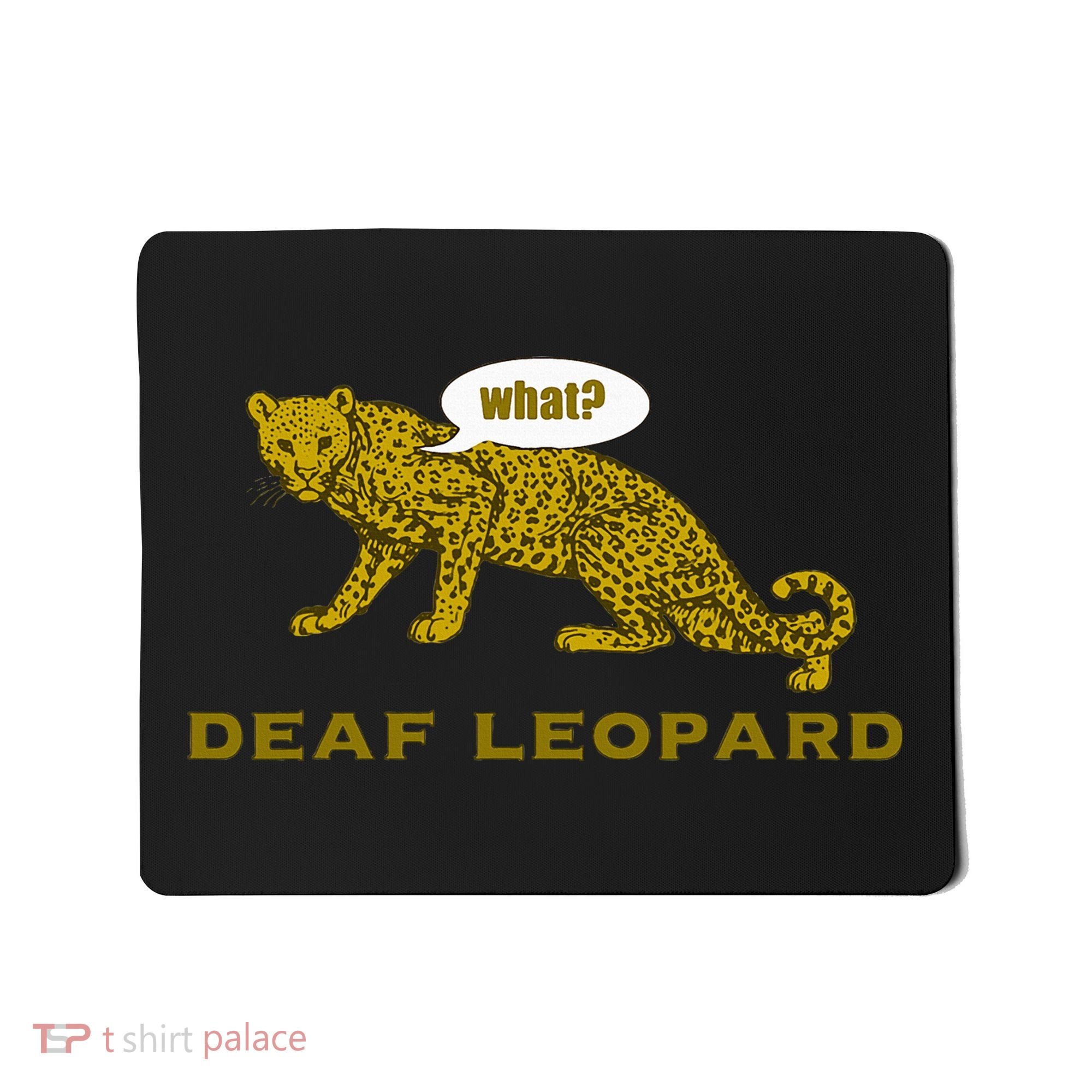 Music Funny Band Pun Deaf Leopard Joke Mousepad