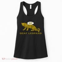 Music Funny Band Pun Deaf Leopard Joke Women's Tank Top thumb 0