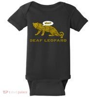 Music Funny Band Pun Deaf Leopard Joke Baby Bodysuit thumb 0