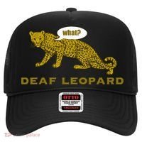 Music Funny Band Pun Deaf Leopard Joke Hat thumb 0