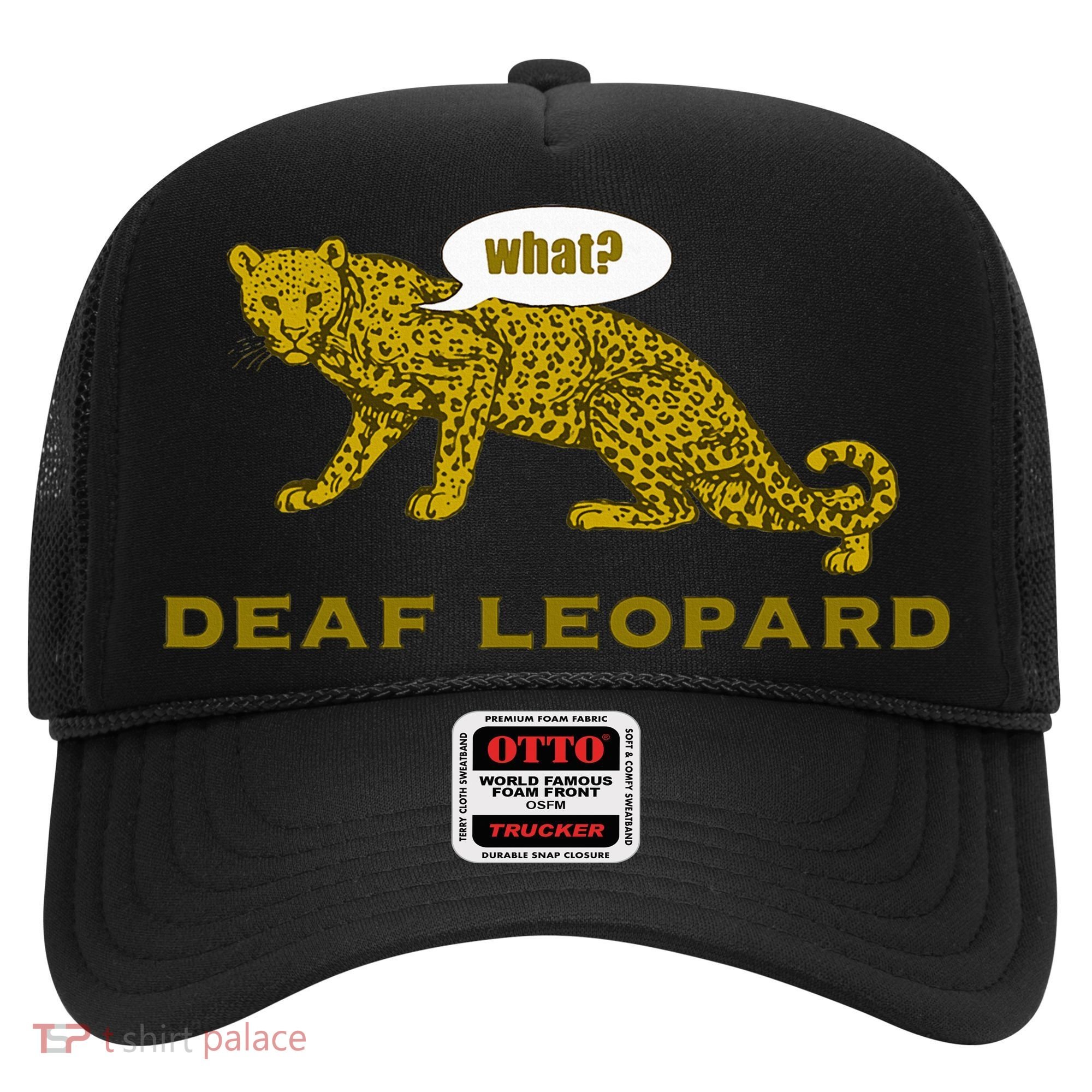Music Funny Band Pun Deaf Leopard Joke Hat