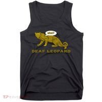 Music Funny Band Pun Deaf Leopard Joke Tank Top thumb 0