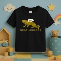 Music Funny Band Pun Deaf Leopard Joke Toddler T-Shirt thumb 3